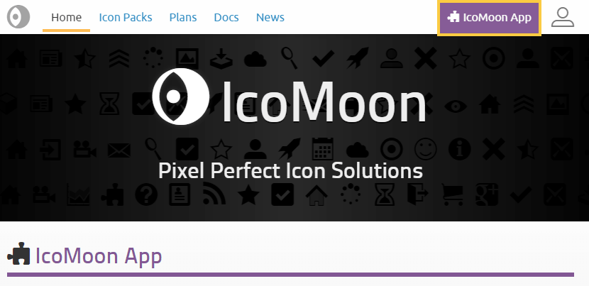 IcoMoon:エディタ